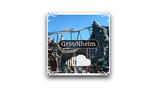 Grindlheim OST Cover with Soundcloud logo